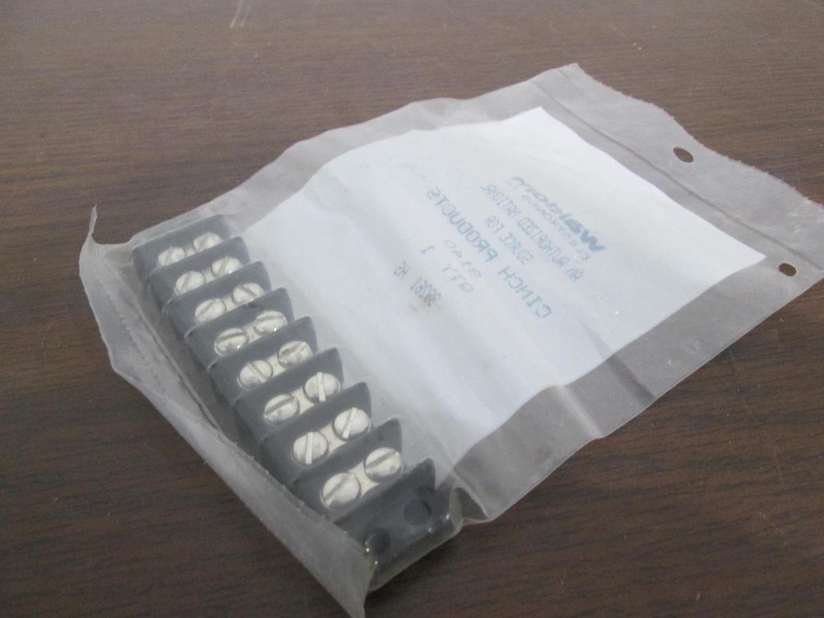 Used Waldom/Cinch, 8140, 8 Position Terminal Block, New