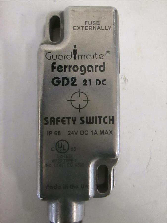 Used Allen-Bradley Guard Master Ferrgard GD2 Safety Switch, Used