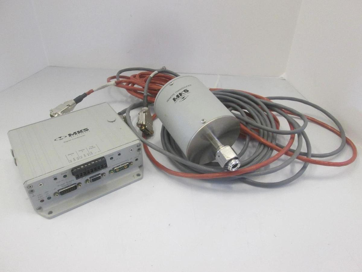 Used MKS Model 621C13TBFHE Remote Transducer & Signal Conditioner Kit, Used