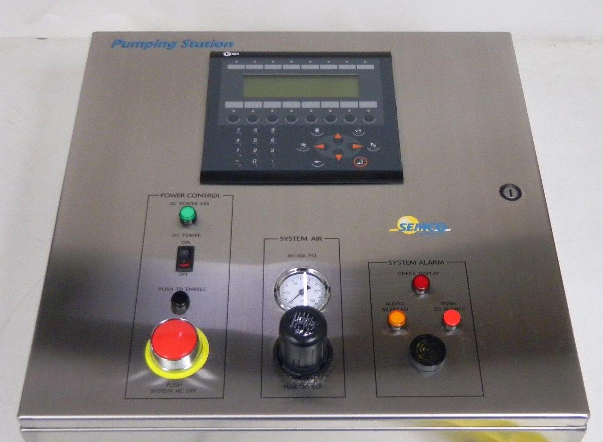 Used Semco Corp. Lydop POCL3 P5-103C Pumping Station, 60HZ, 120VAC, 1 Ph, 2A, 240W