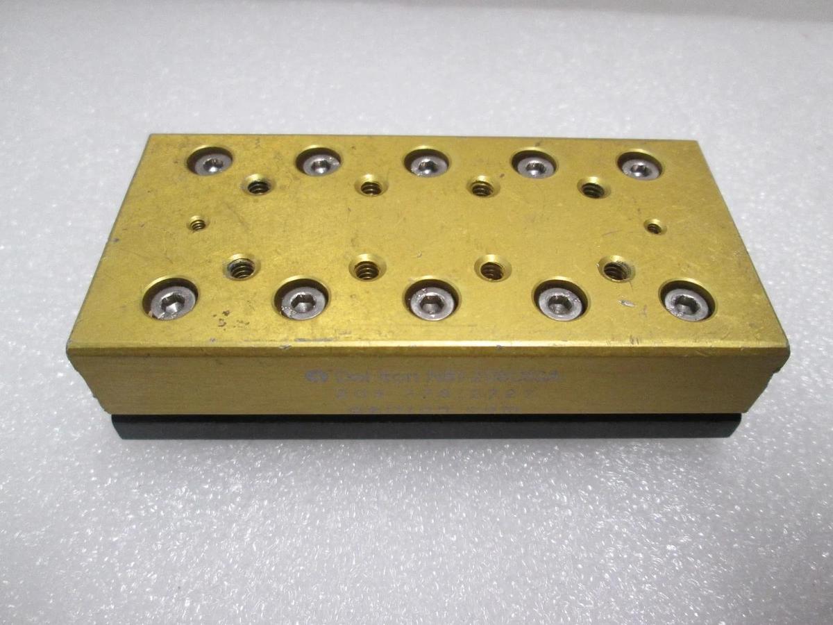 Used Del-Tron, NBT-2080SSA, Linear Bearing Guide Block w/ Guide Rail, Used