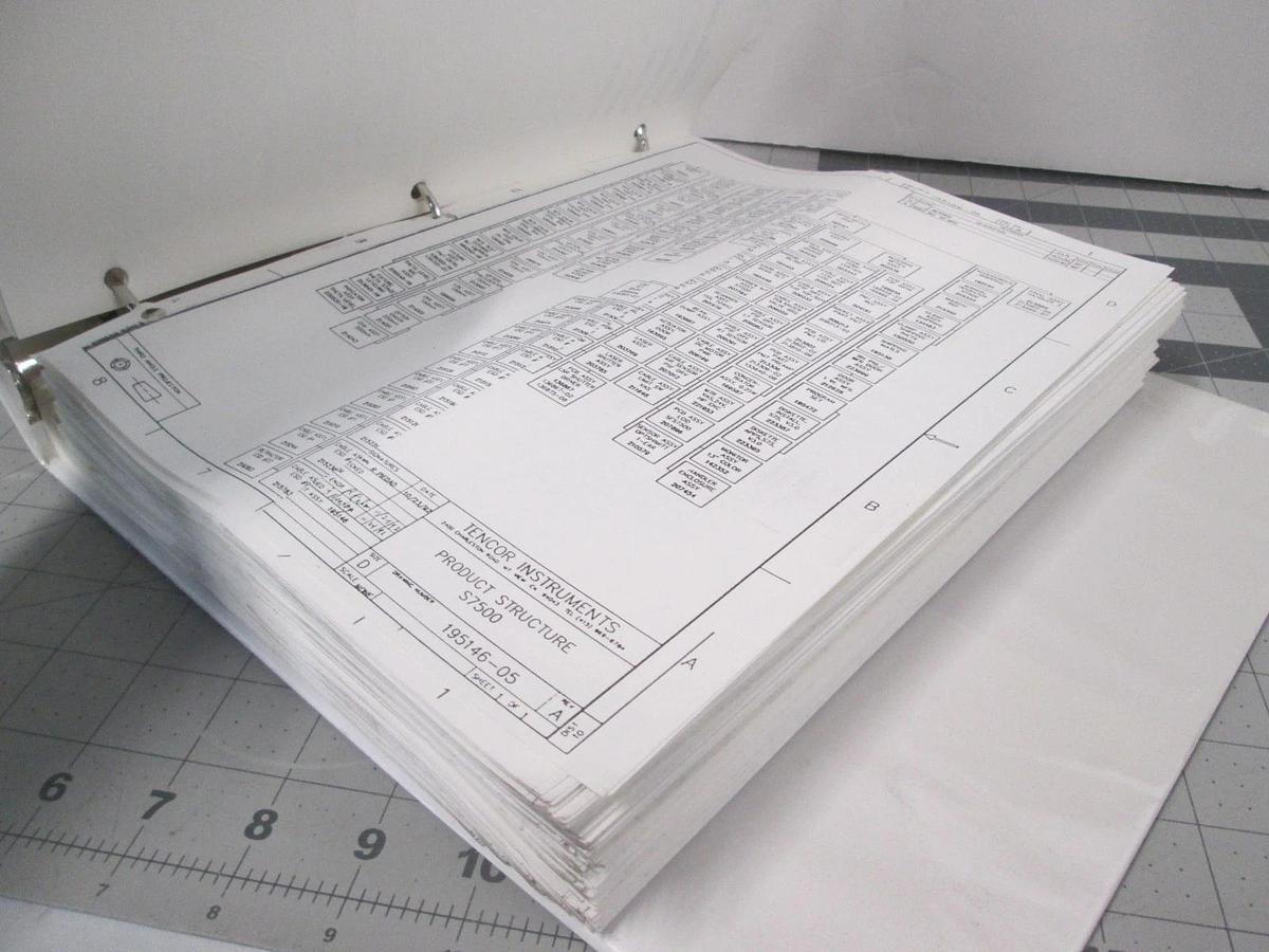 Used Tencor, Surfscan 7500, Reference Drawings, 234168-27, REV B, Used