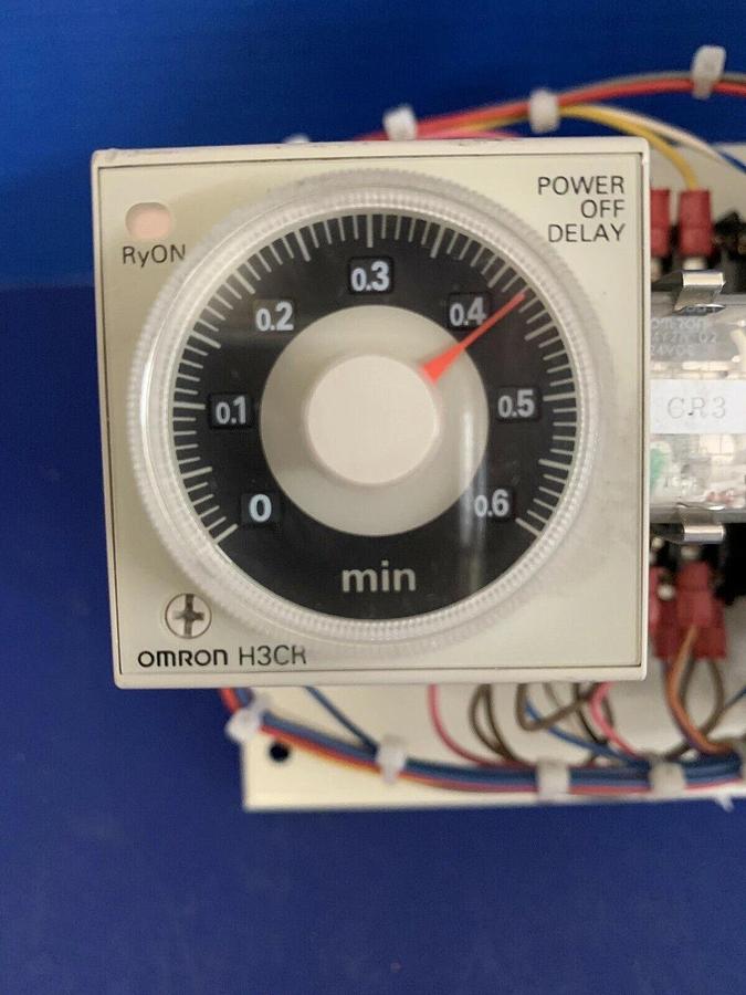 Used Nemic-Lambda EWS15-24 Power Supply Assy w/ Omron H3CR-H8L Timer, Used TEL