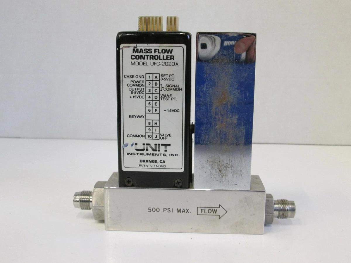 Used Unit UFC-2020A Mass Flow Controller MFC, AR, 20 SLM, 1/4" Male