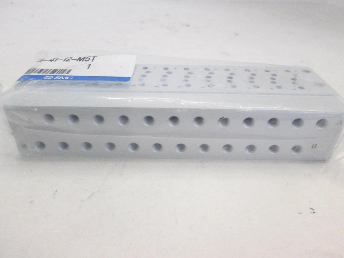 Used SMC, SS5Y3-41-12-M5T, Valve Manifold Block, 12 Position, New