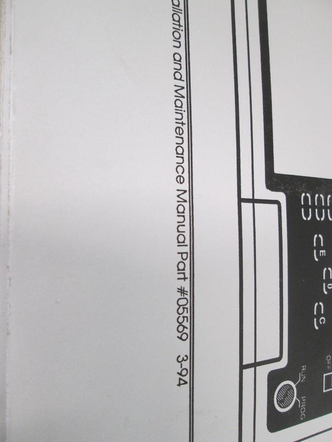Used UTI, QualiTorr III, Installation and Maintenance Manual, Used