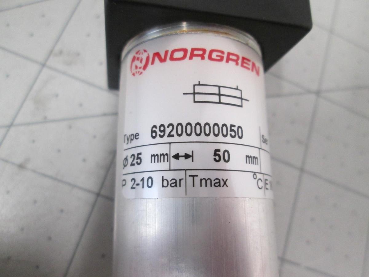 Norgren, Type 6900000050, Pneumatic Air Cylinder, 25X50ST, 25mm-50mm, New