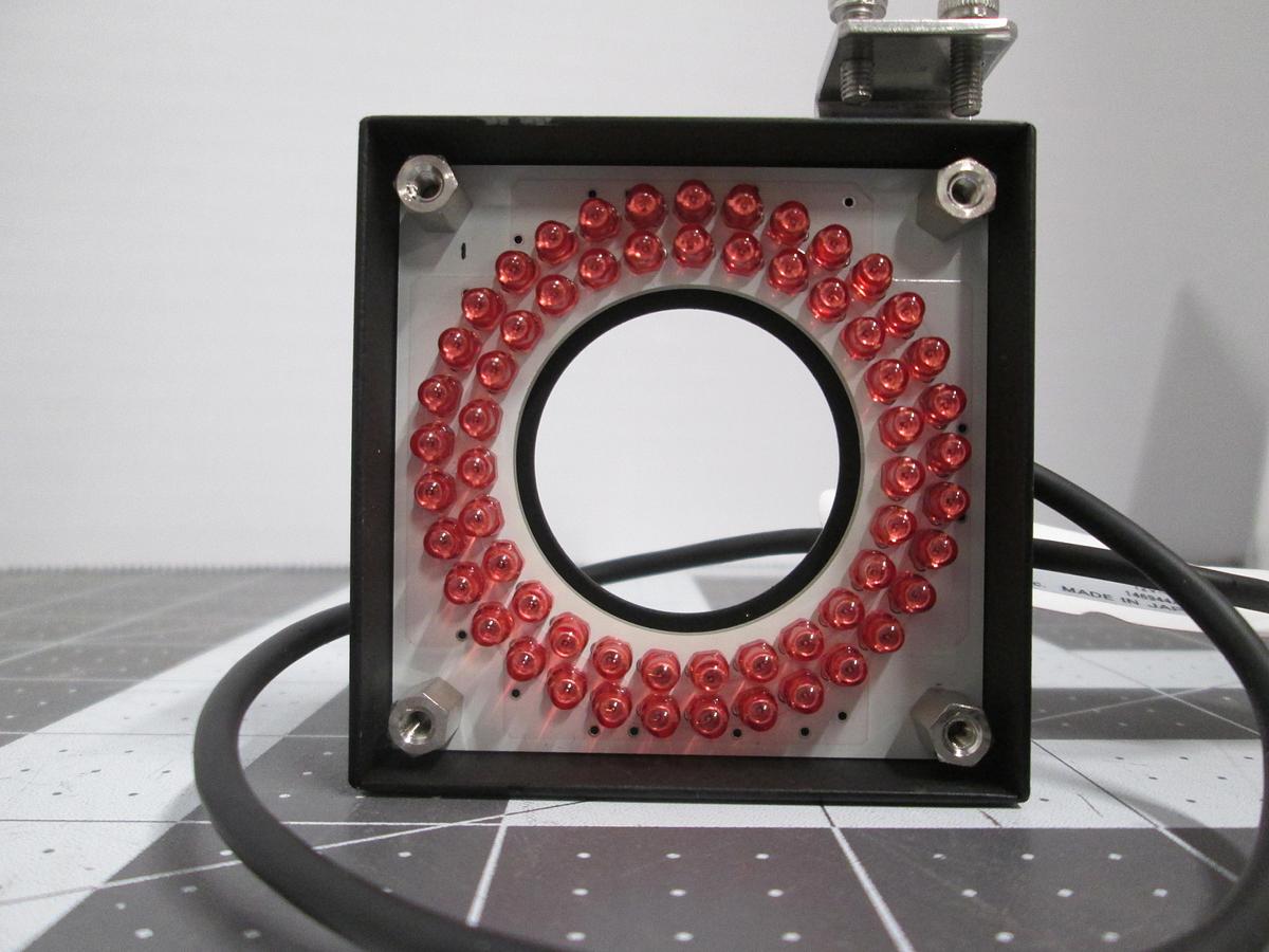 Used CCS Inc SQR-56 Machine Vision LED Ring Light 12V 3W Industrial Inspection