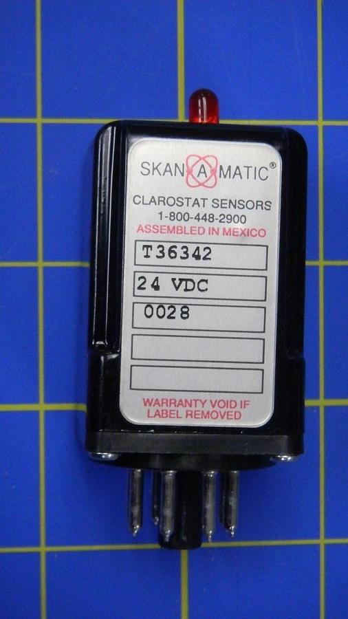 Used Skan-A-Matic T36342 Clarostat Sensor, 24VDC, NIB