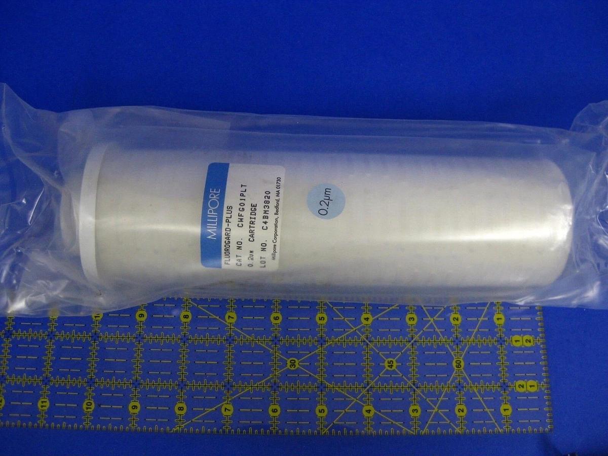 Millipore Fluorogard Plus CWFG01PLT Cartridge Filter, 1.0um, 10"L, TEV O-ring