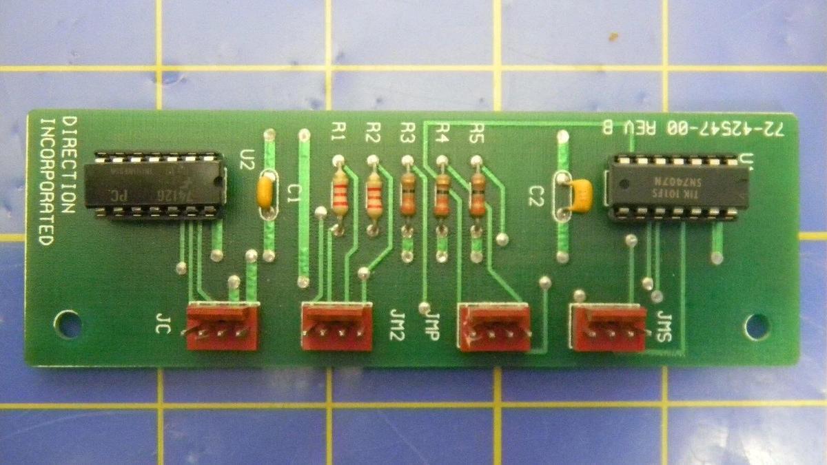 Used Direction Inc. 72-42547-00 Rev B, PCB Assembly, Working When Removed