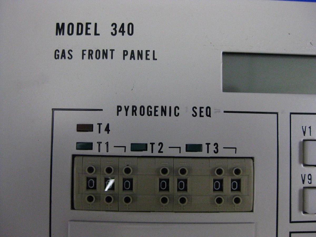 Used TEL Tokyo Electron Model 340 Gas Front Panel, Used
