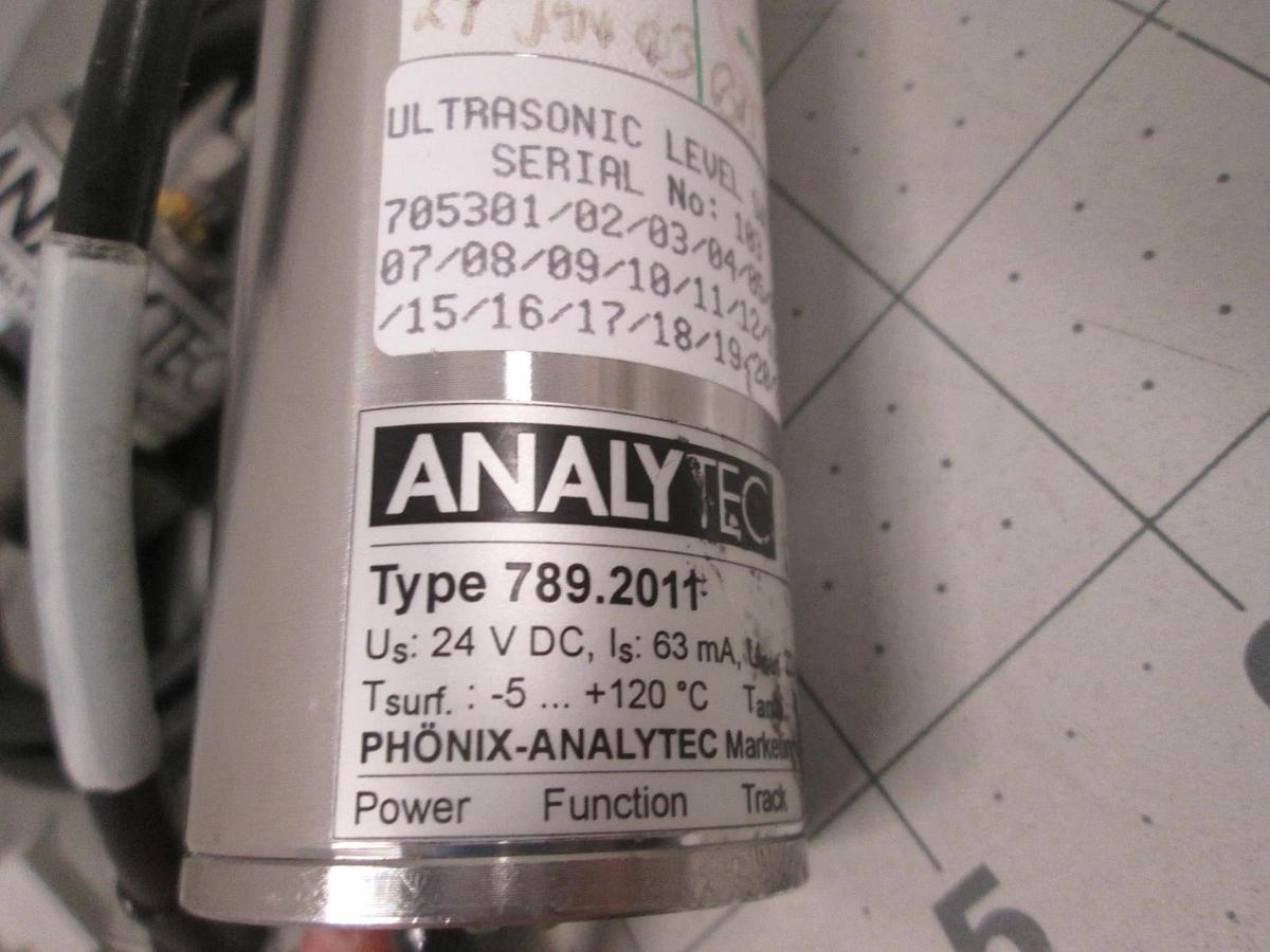 Analytec, 789.2011, Ultrasonic Level Switch w/ Ultrasonic Sensor Head, New