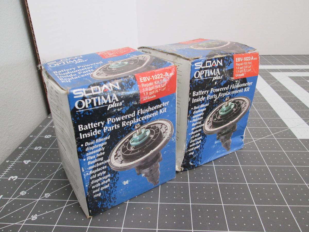 Sloan Optima Plus, EBV-1022-A, 3325000 Flushometer Repair Kit Lot of 2