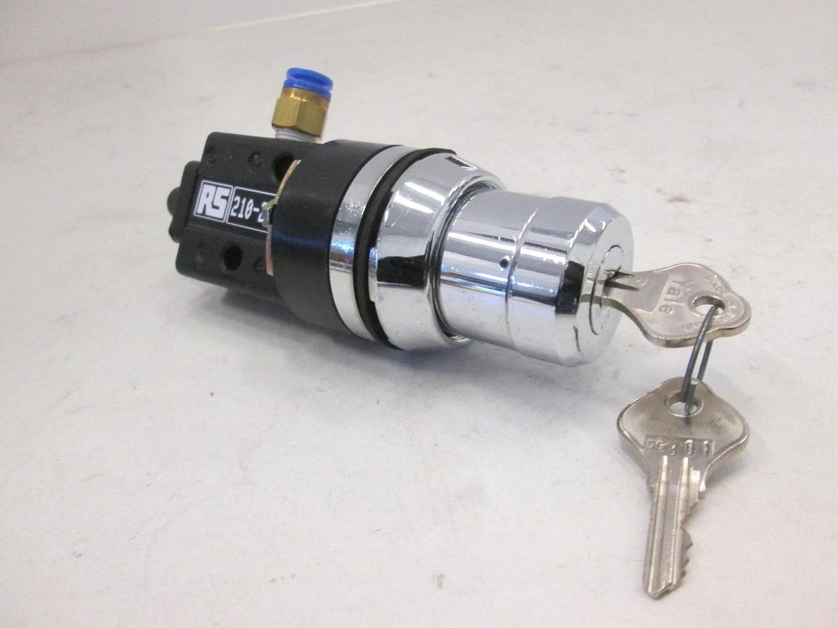 Used Norgren, Manual Piston Spool Valve w/ Keys, 03 0418 02 801, 2-10 Bar, Used