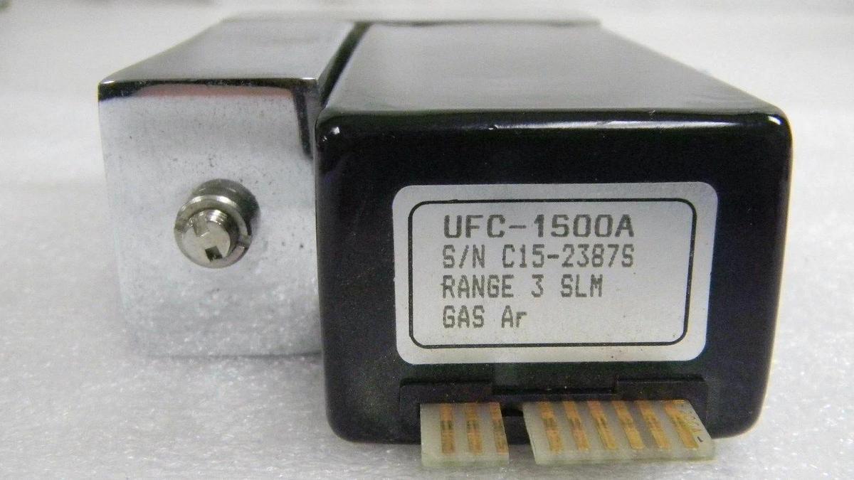 Used Unit UFC-1500A, Mass Flow Controller, Gas- AR, Range- 3 SLM, 1/4" M I/O