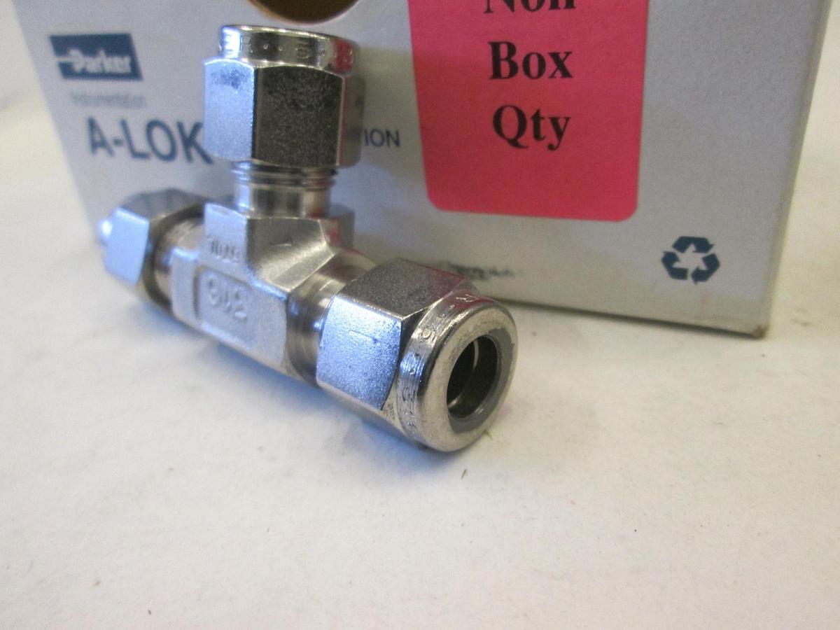 Parker, 5ET5-316, A-Lok, Union Tee Fitting, Box of 4, New