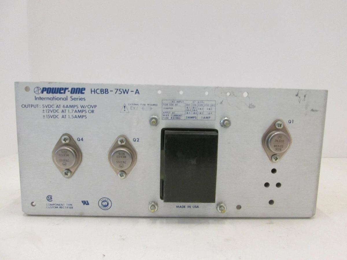 Used Power One, HCBB-75W-A, Power Supply, Used