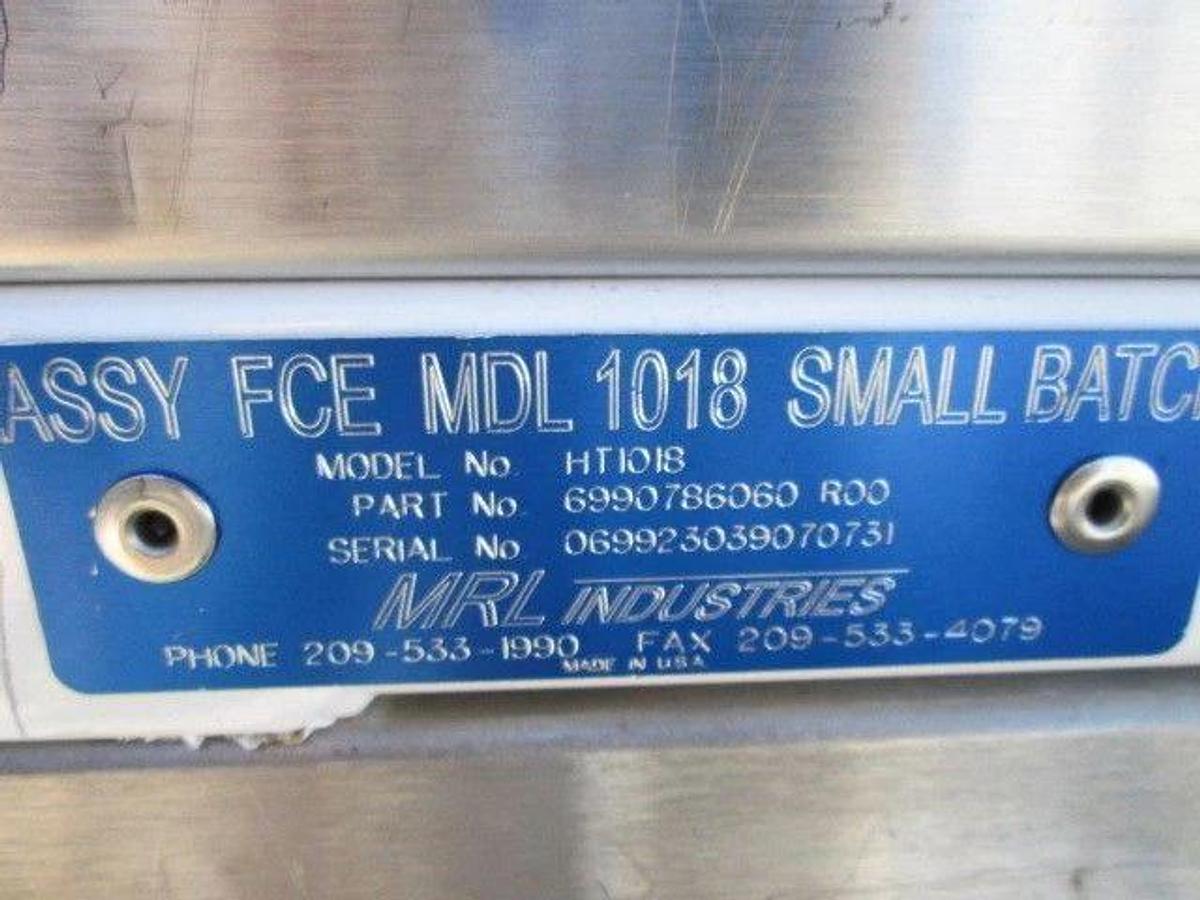 Used MRL Sandvik HT 1018 150 mm mini batch single stack oxidation furnace