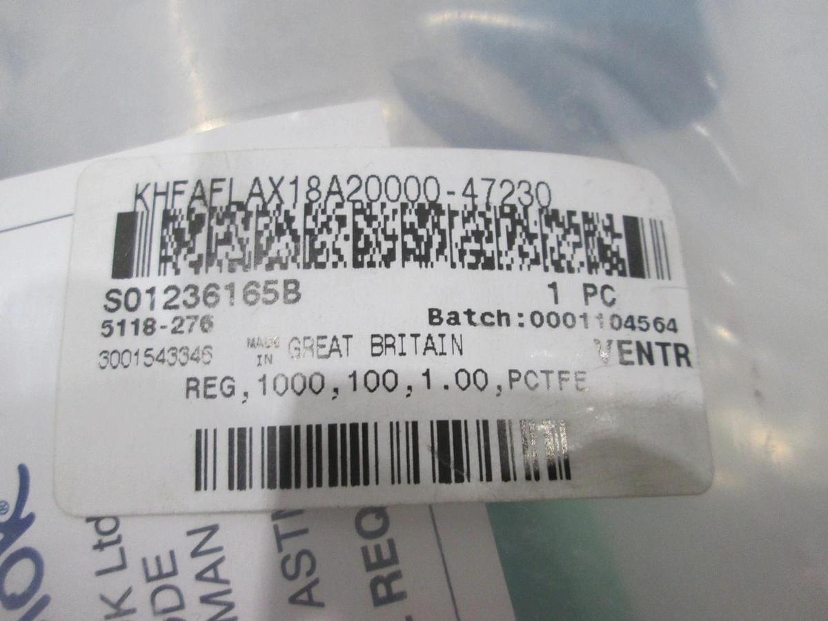 Swagelok, KHFAFLAX18A20000-47230, Regulator, 1000, 100, 1.00, PCTFE, New
