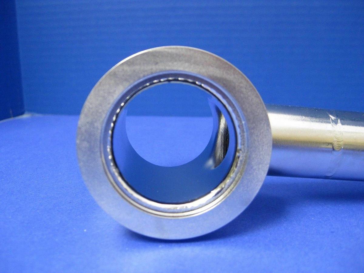 SS Vacuum Pipe, 90° Elbow w/ Tee, NW25 x NW40 x NW40, AMAT 0050-31694, New