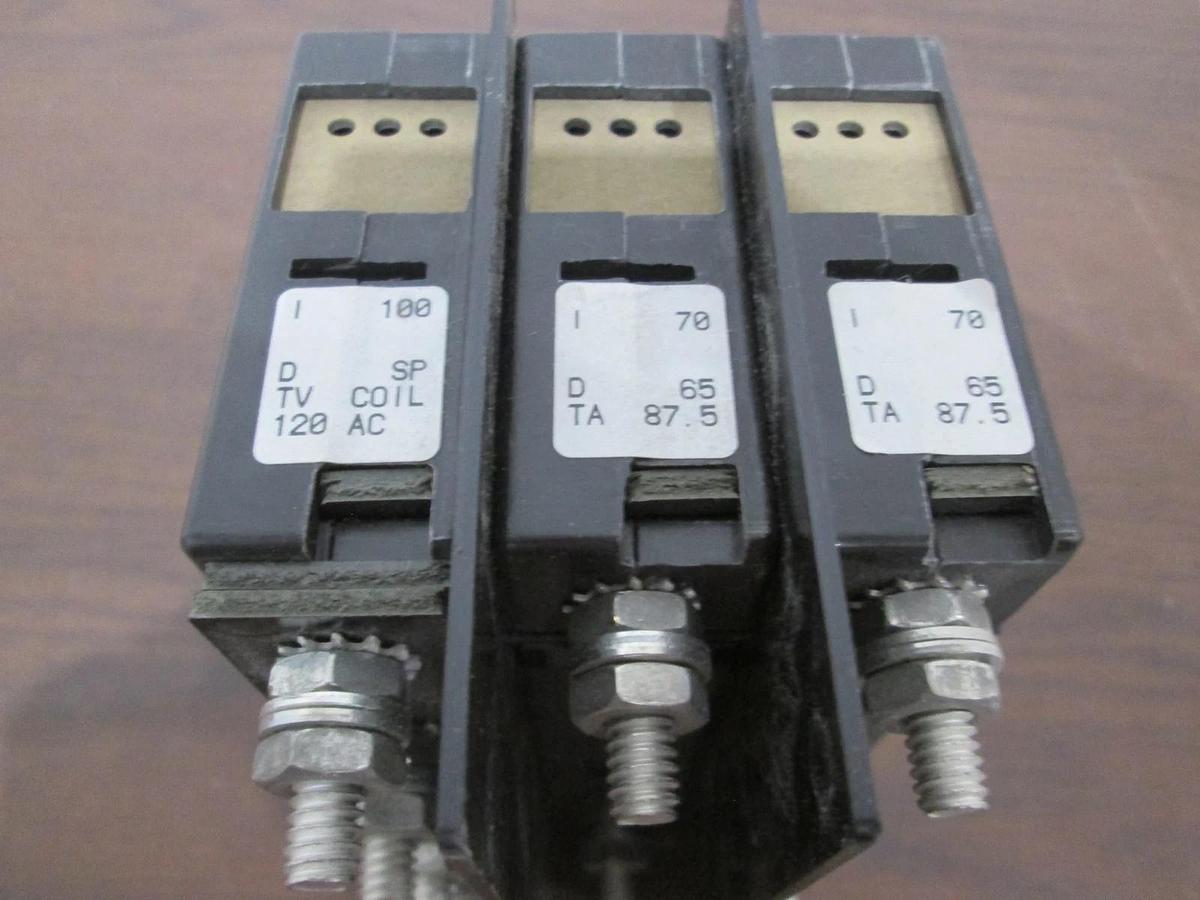 Used Airpax, 219-3-5730-1, 3 Pole Circuit Breaker, 70/70/100, Used