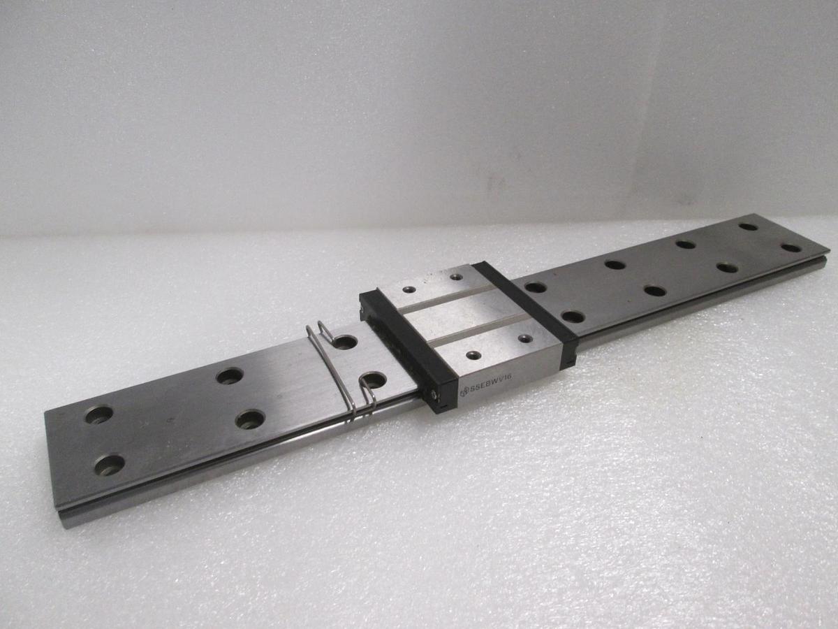 Misumi, SSEBWV16, Linear Bearing Guide Block w/ Guide Rail, New