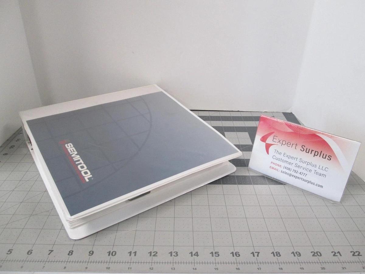 Used Semitool, Introduction, Safety, Operations, Maint, 108446,-7,-8, Volume 1, Used