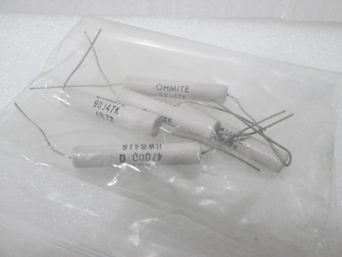 Ohmite, 90J47K, 11 Watt Resistor, New, Lot of 5
