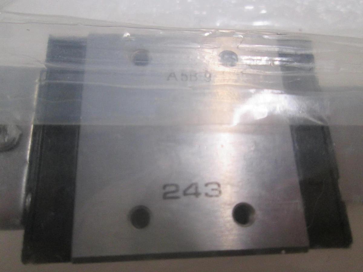 Used THK, RSR9WVMUU+80LM, Bearing Guide Block w/ Slide Rail, New