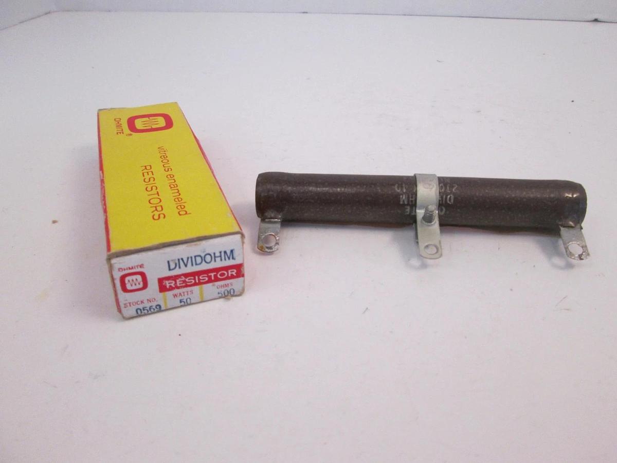 Ohmite DIVIDOHMR, Vitreous Enameled Resistors, 500 Ohms