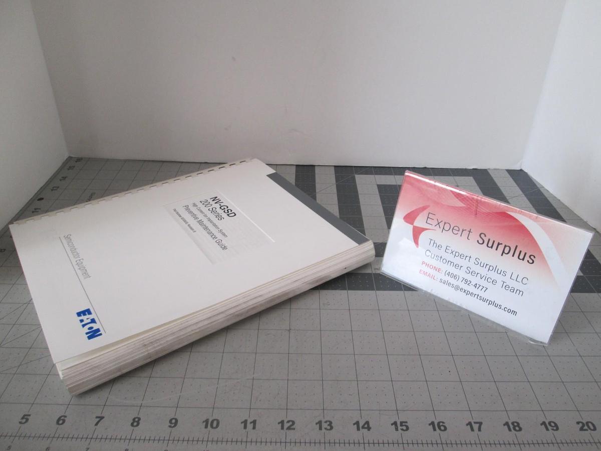 Used Eaton, NV-GSD,200 Series, Preventative Maintenance Guide, REV B, Used