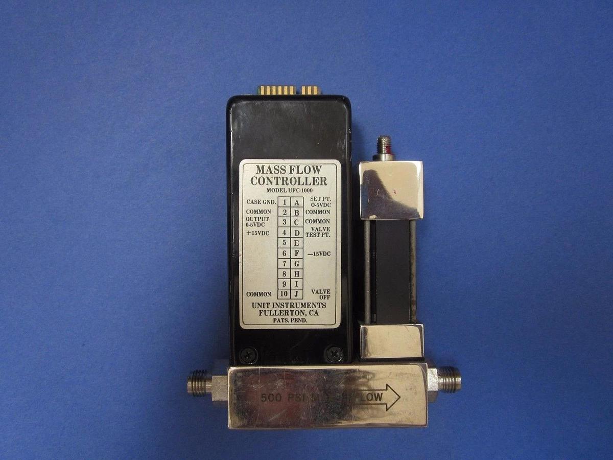 Used Unit UFC-1000, MFC, Mass Flow Controller, SF6, 100 SCCM, 1/4" Swagelok, Used