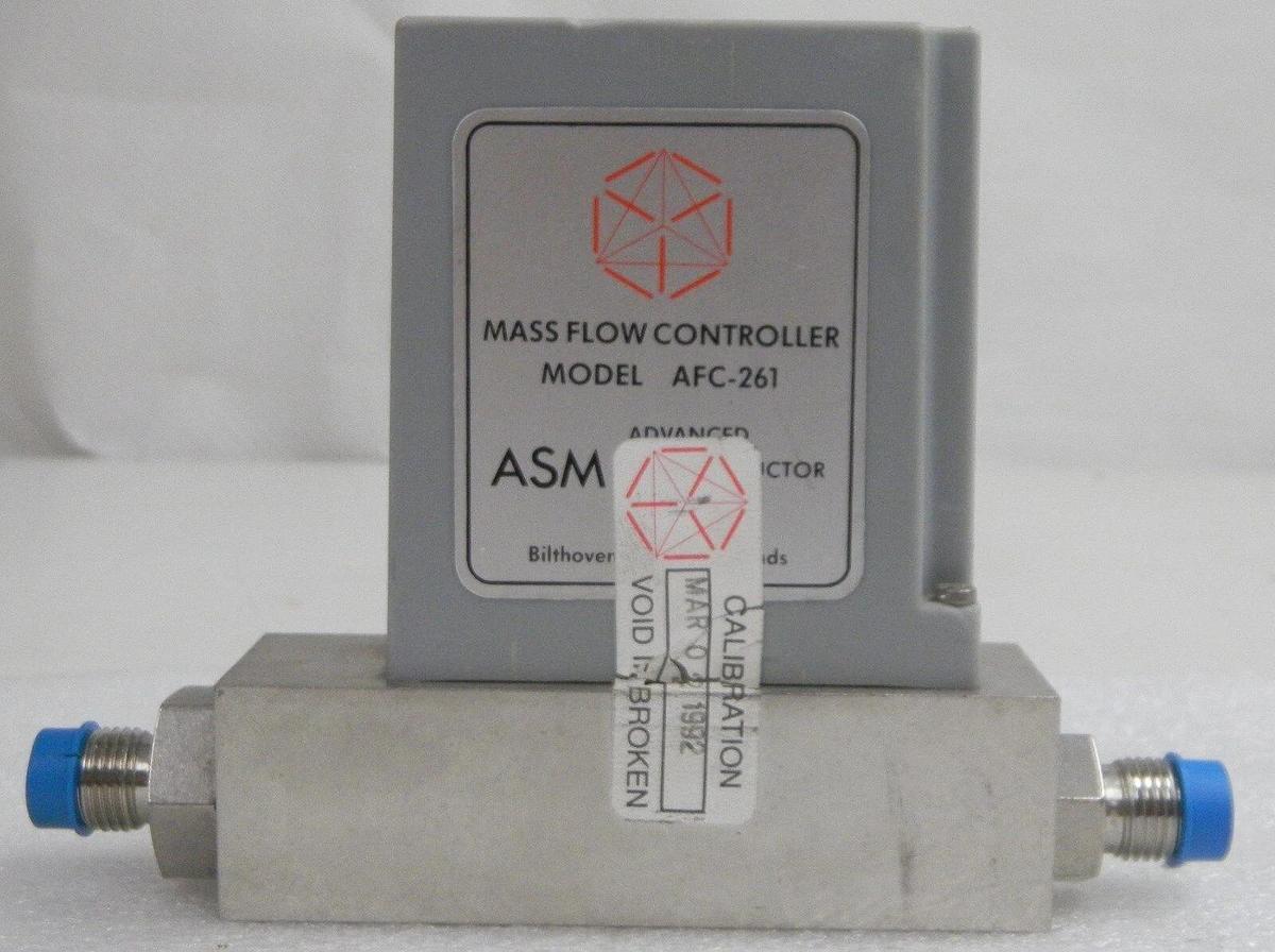 Used ASM AFC-261, Mass Flow Controller, Gas- NH3, Range- 10 SLM, 1/4" M I/O VCR, Used