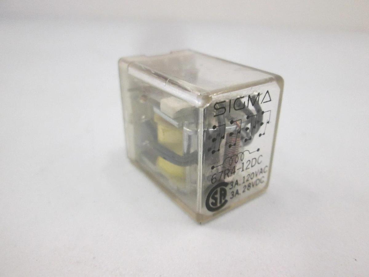 Used Sigma, 67R4-12DC, Relay, 120VAC, Used