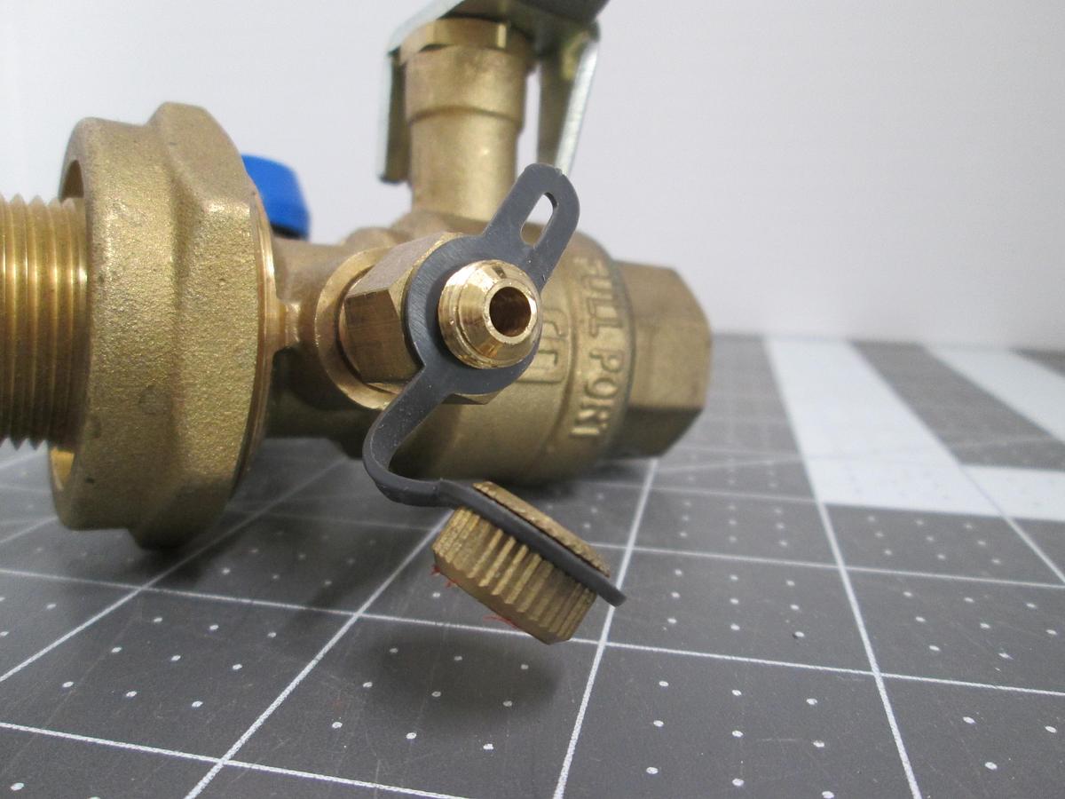 Used 3/4 V1SF 600 WOG Hydronic Balancing Valve with P/T Test Port & Blue Drain Valve