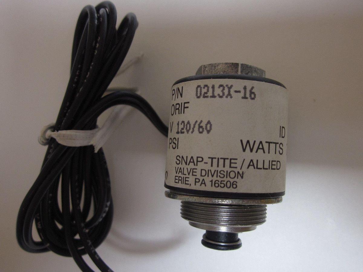 SNAP-TITE 0213X-16 SOLENOID VALVE, 7 WATTS - TOP ONLY