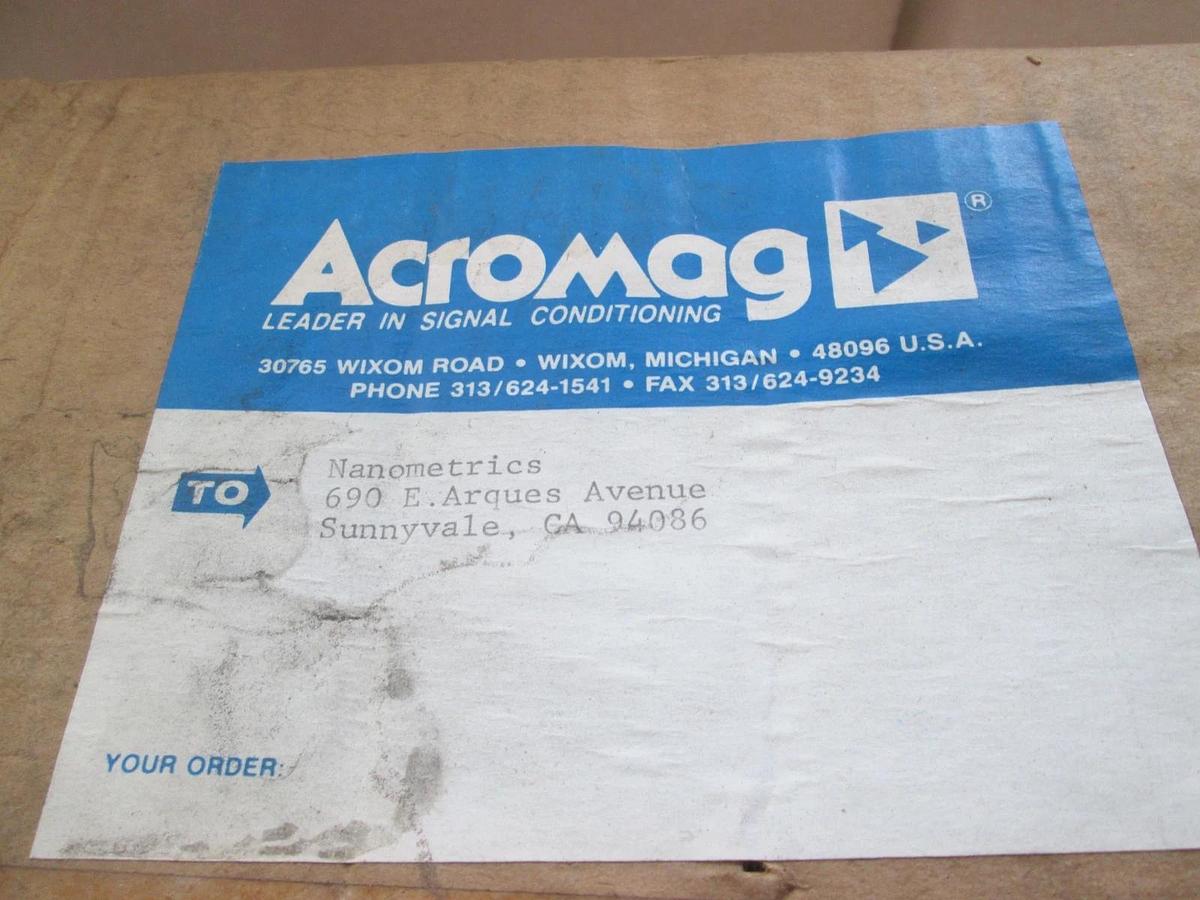Acromag, Series 1800 PCB Card Cage, 1884-CG-DC w/ Instruction Manual, New