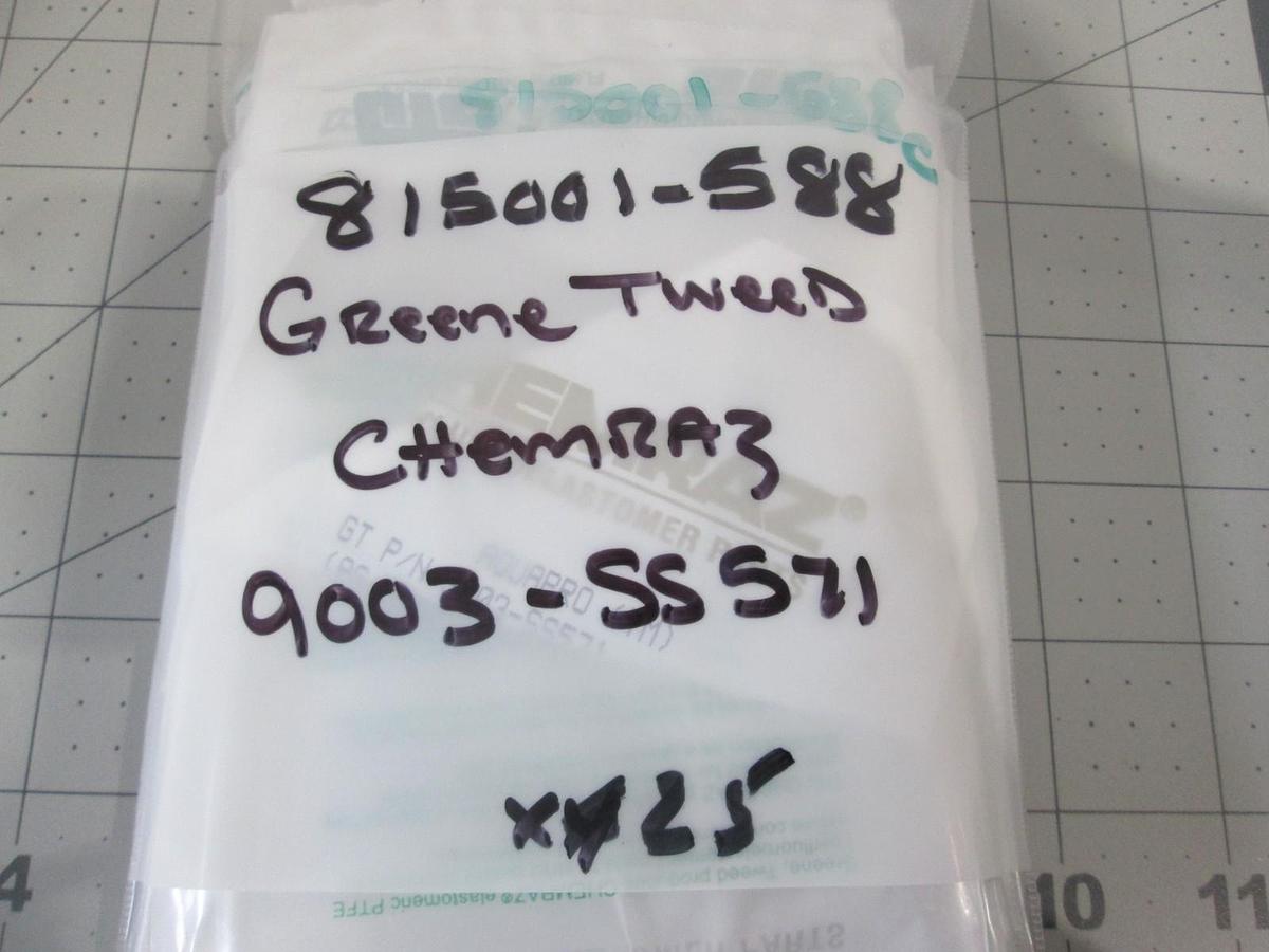 Chemraz, Green Tweed, AS-568A-003, New, Lot of 25