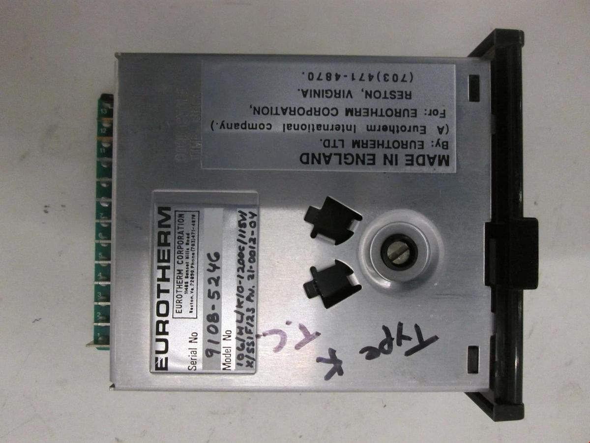 Used Eurotherm, Controller, 106/HL/K10-1200C/115V/X/SSIF123, Used