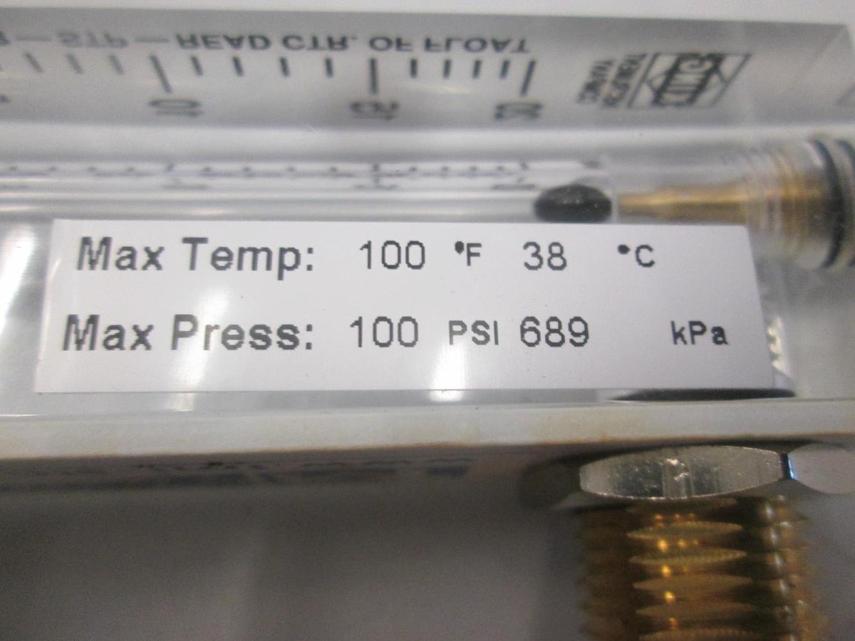 Used King Instruments, 0-20 SCFH-Air-STP-Read CTR. of Float w/ Fittings, Used