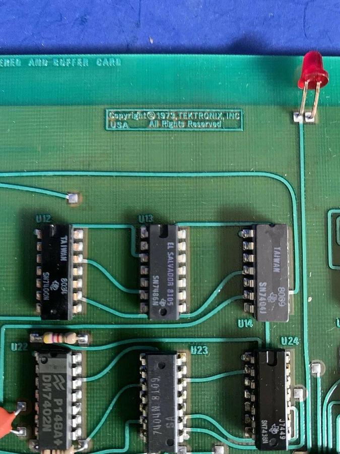 Used Tektronix 670-3196-01 Stereo and Buffer Card, PCB, Used