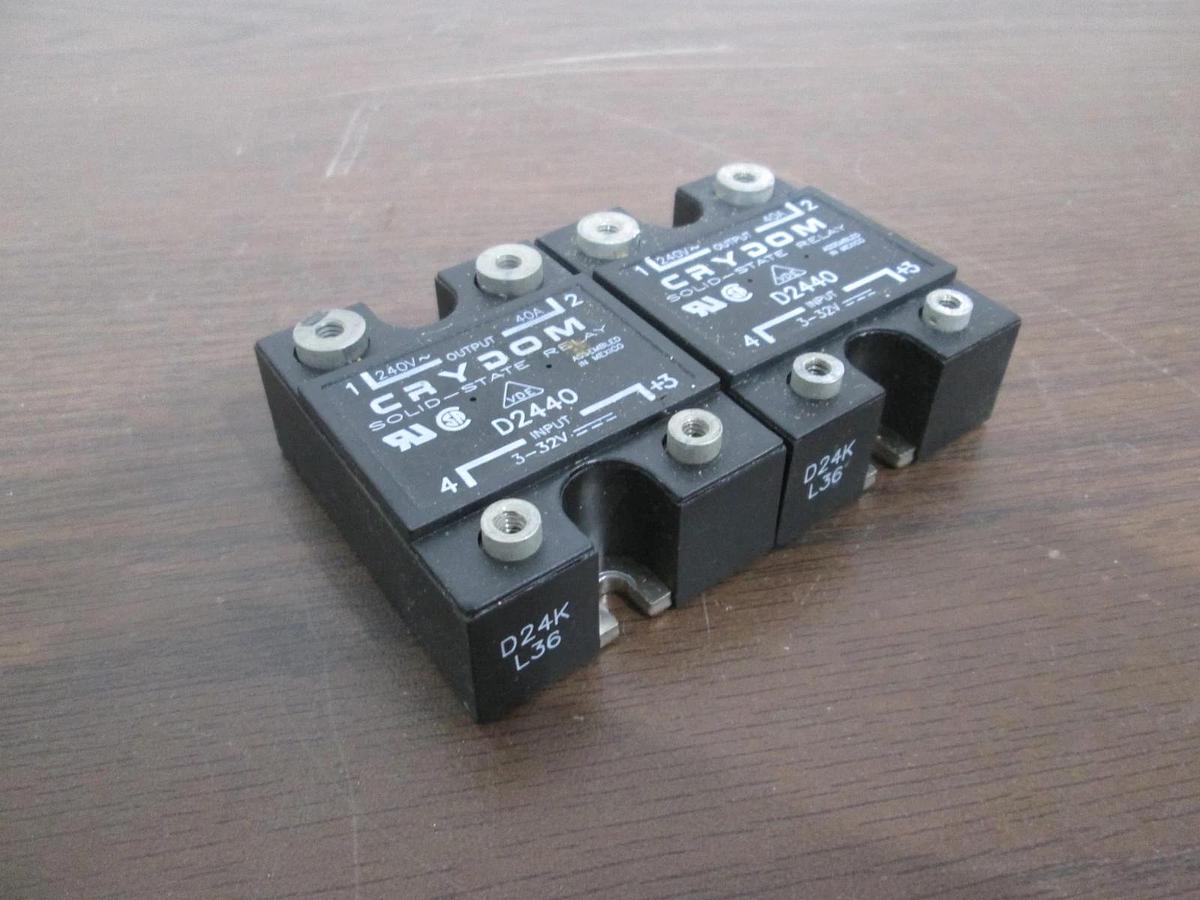 Used Crydom, D2440, Solid State Relay, Used, Lot of 2