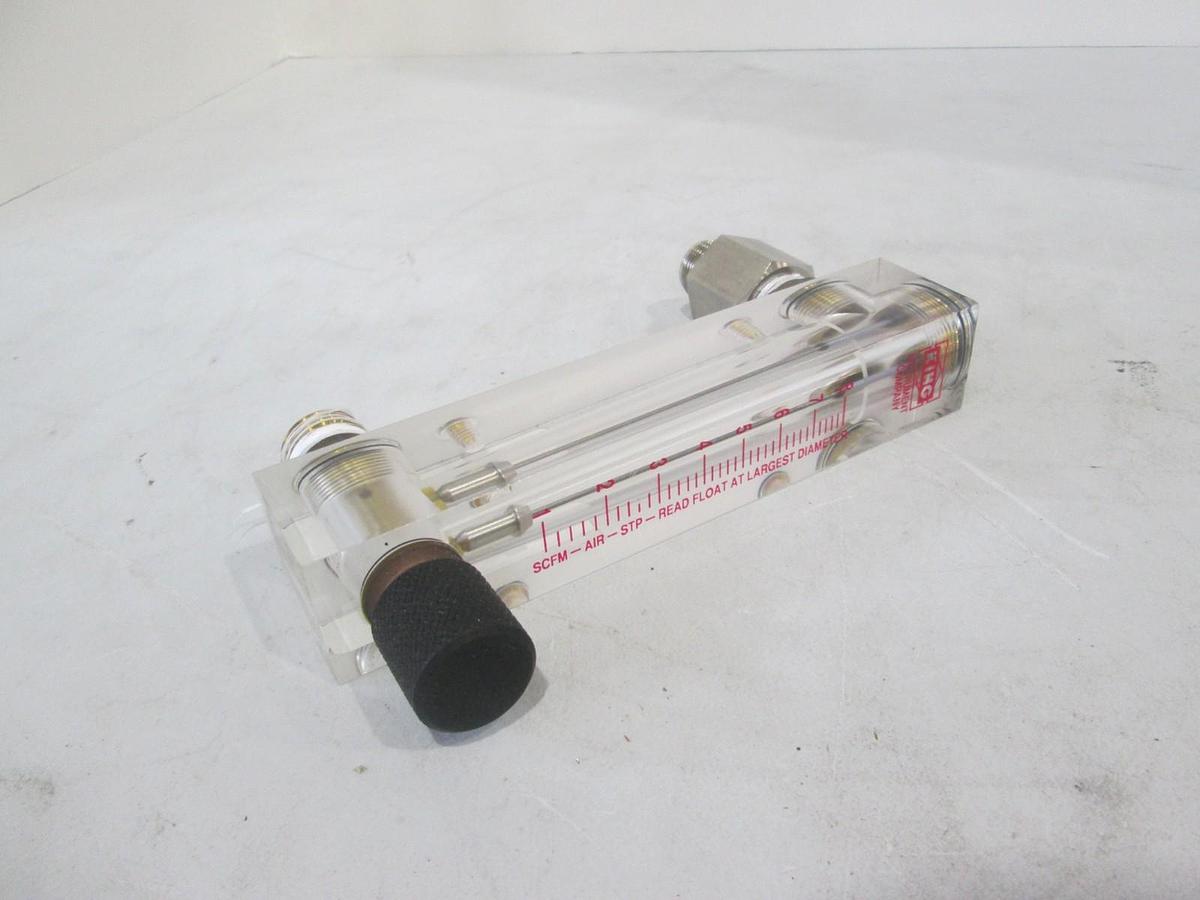 Used King Instruments, 1-8 SCFM-Air-STP-Read Float, Flowmeter, Used
