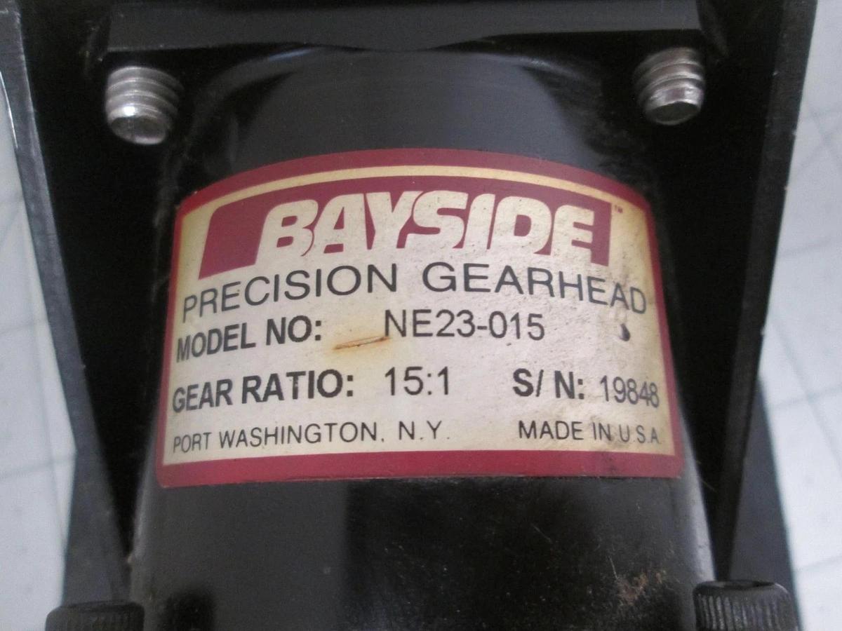 Used Bayside, NE23-015, Precision Gearhead Assy w/ Delta DBM-120/30R, Used