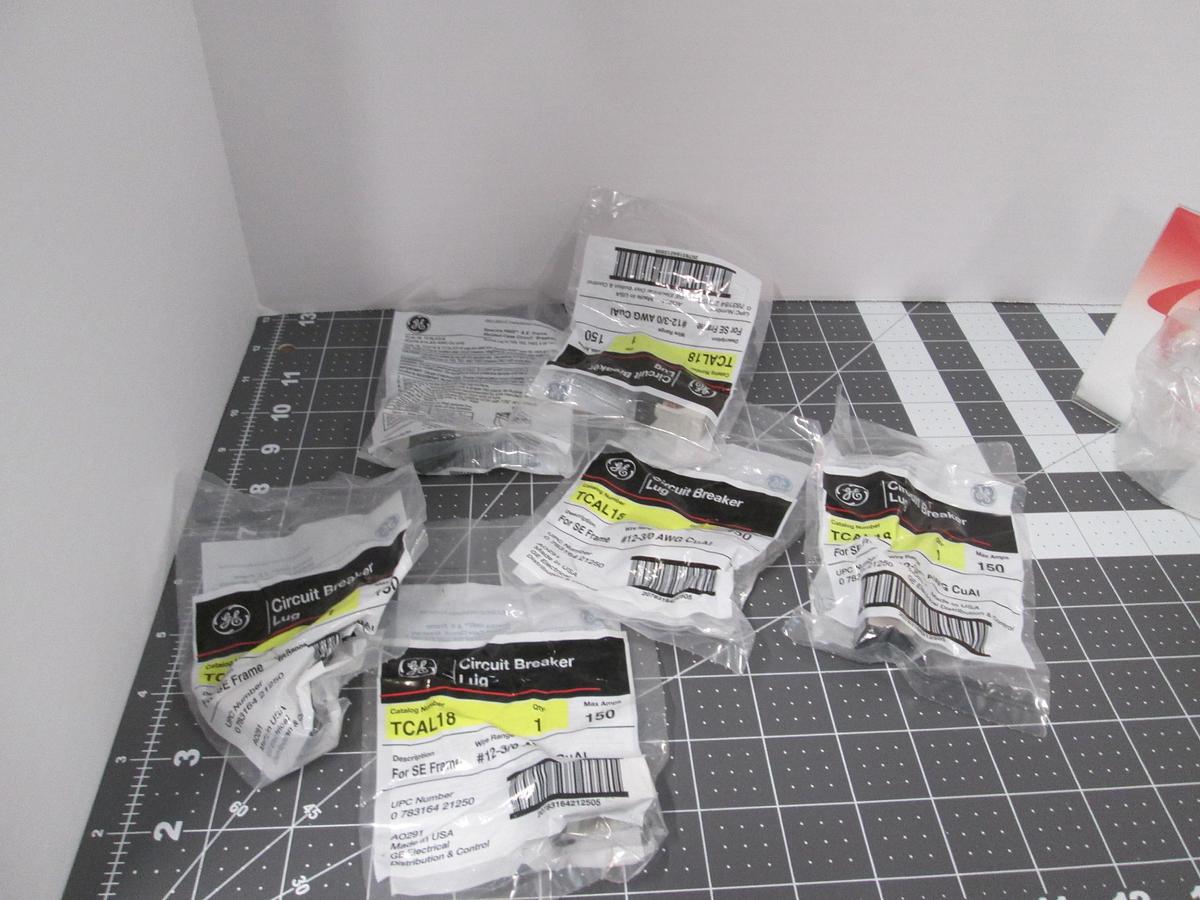 GE, TCAL18, Circuit Breaker Lugs, 150A SE150 Frame #12-3/0 AWG NEW Lot of 6