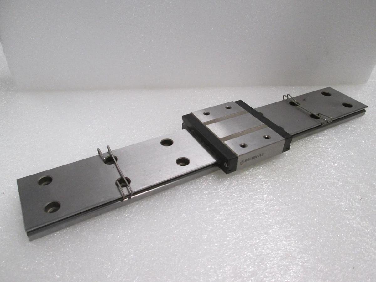 Misumi, SSEBWV16, Linear Bearing Guide Block w/ Guide Rail, New