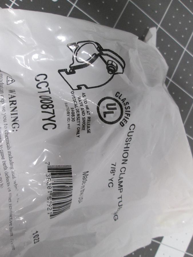 Pace Supply, PSCCC78, CCT 0087YC 7/8" YC, Cushion Clamp Tubing Lot of 12