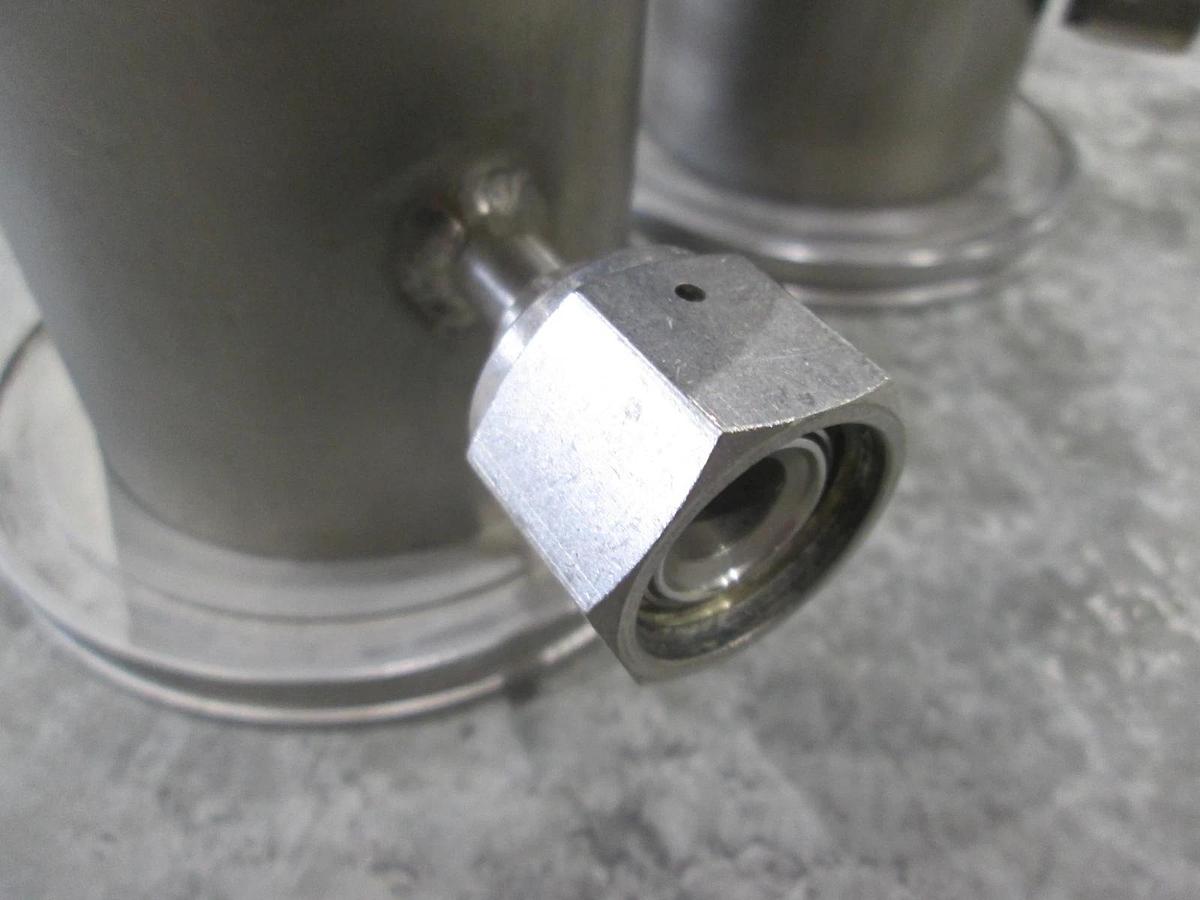 Used 4 1/4" Stainless Steel Adapter w/ 1/2" FVCR Fitting, Used, Lot of 2
