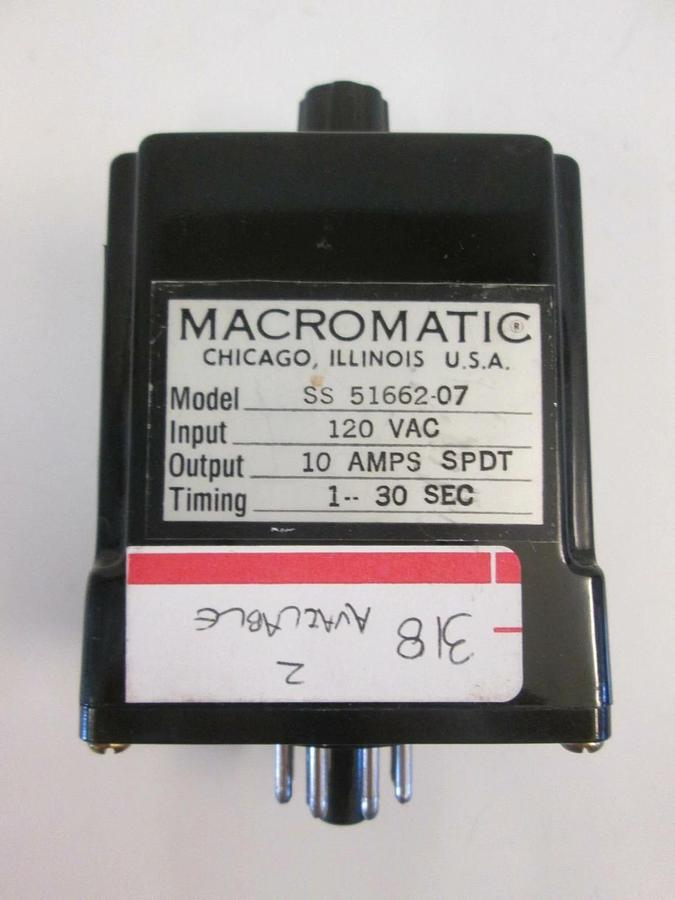 Used Macromatic SS-5166207 Time Delay, Used